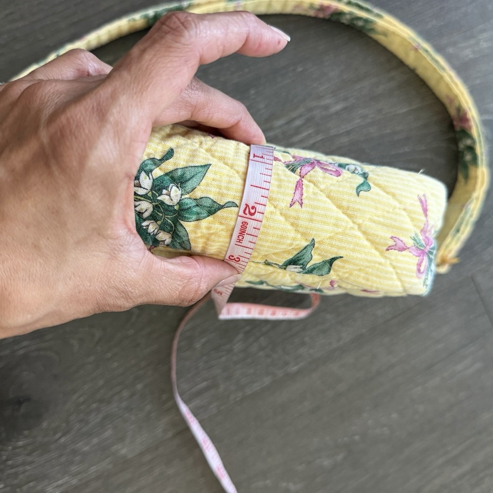 VERA BRADLEY Butter Yellow Hope Floral Lily Shoulder Crossbody Bag Retired Y2K - Picture 7 of 11